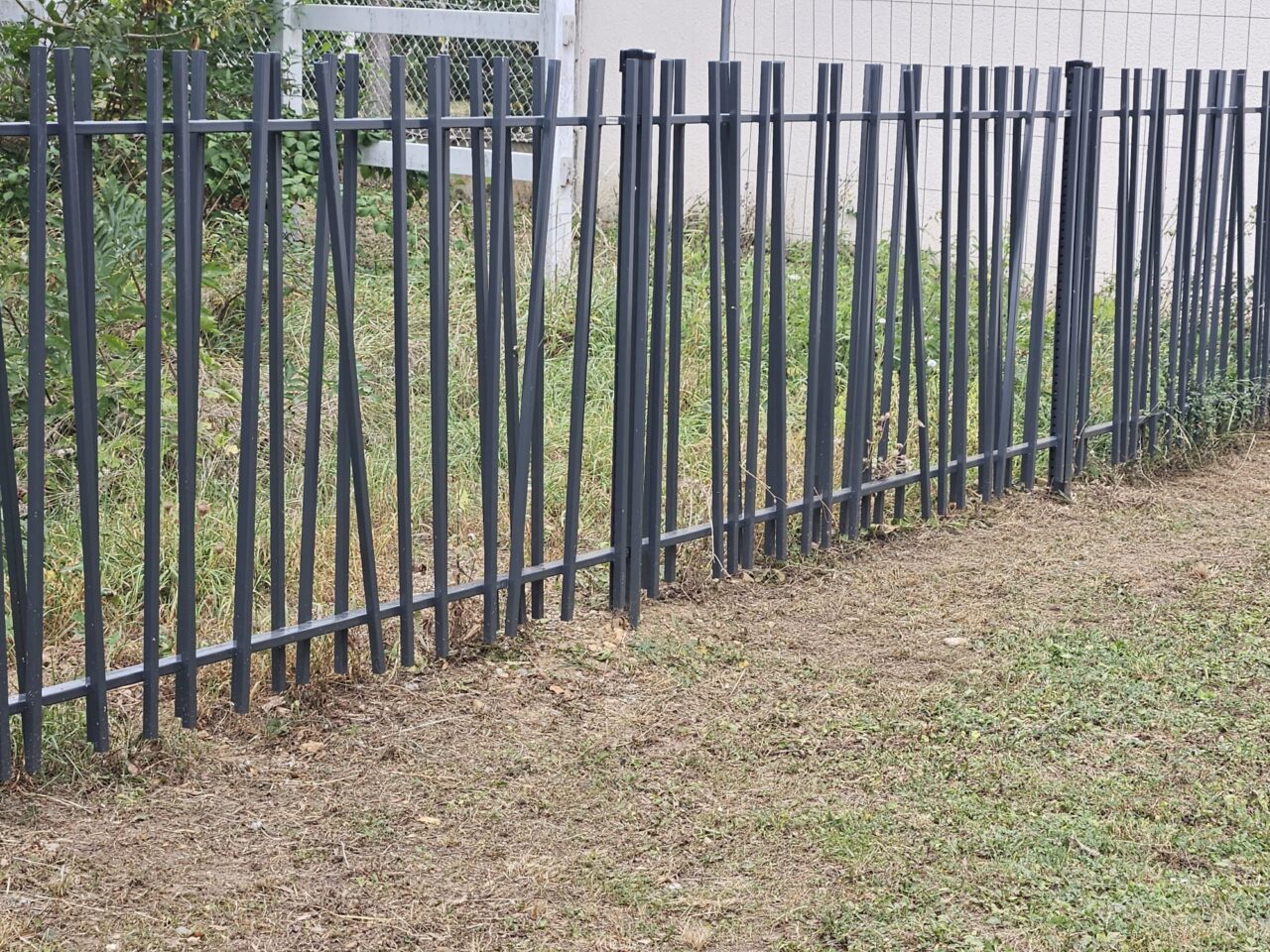 Pose de clôture